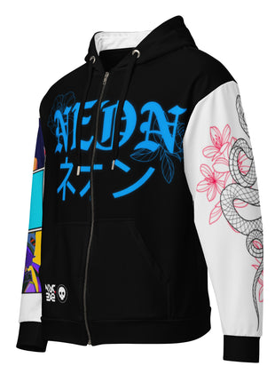 VAL Neon Premium Zip Hoodie