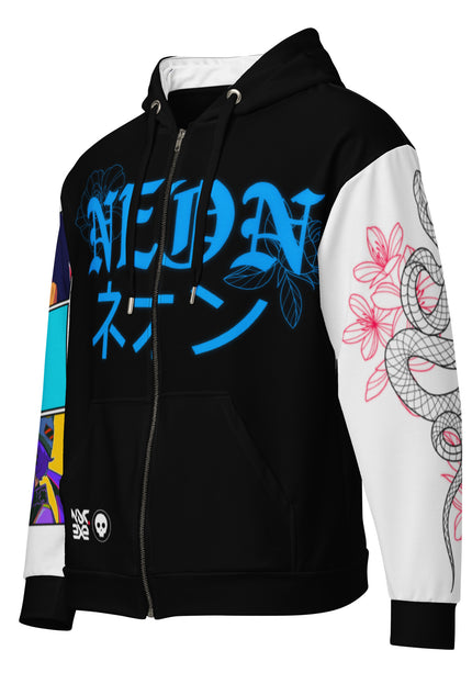 VAL Neon Premium Zip Hoodie