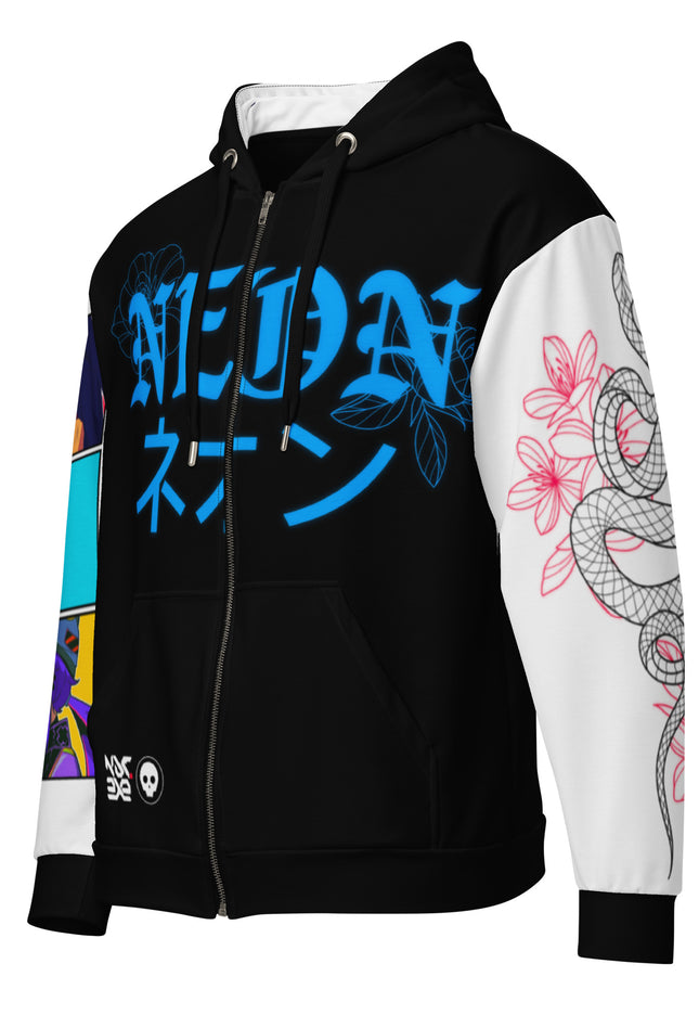 VAL Neon Premium Zip Hoodie