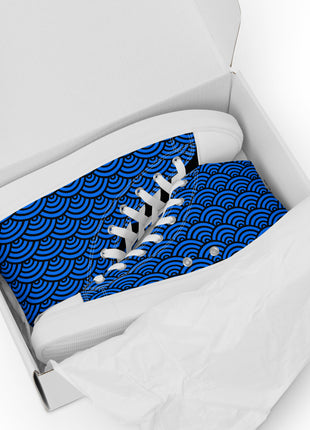 Blue Wave High Top Shoes - Men's