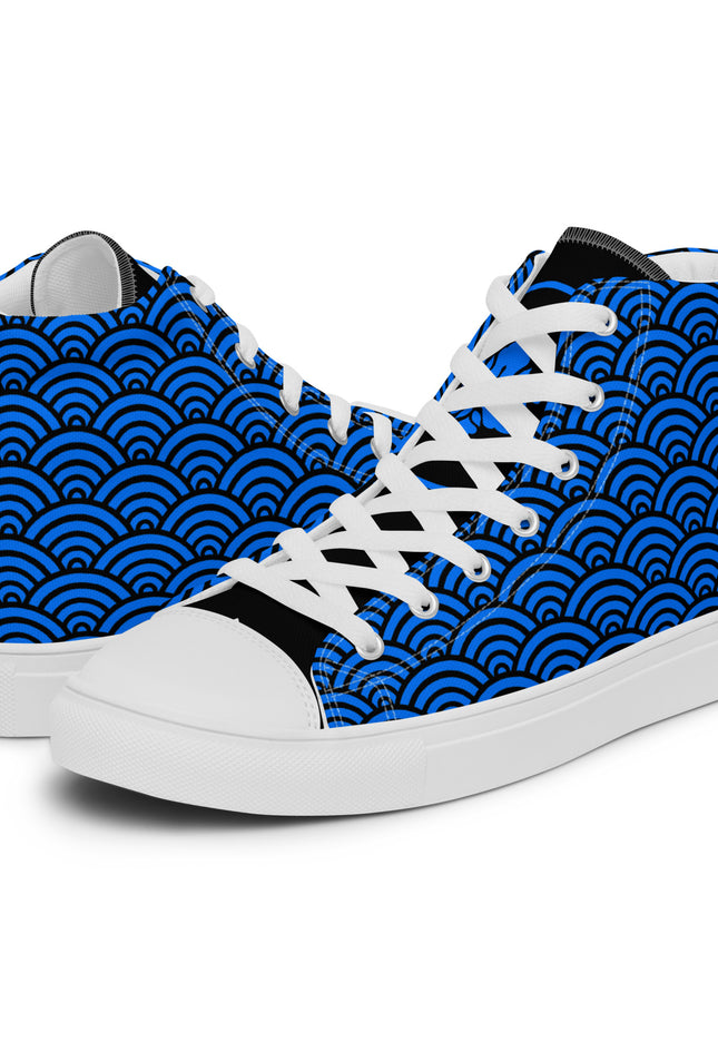 Blue Wave High Top Shoes - Women's