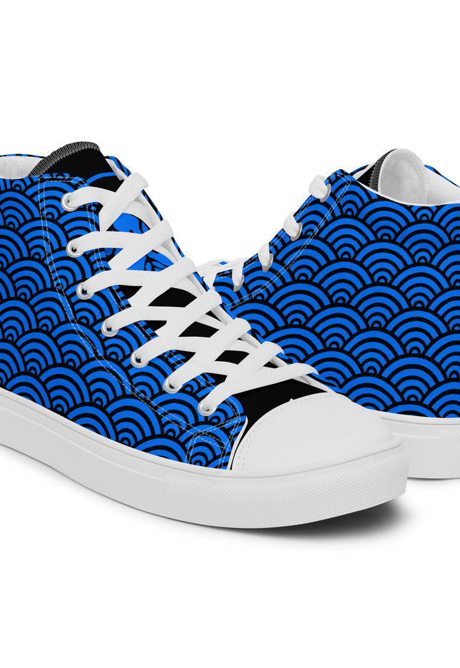 Blue Wave High Top Shoes - Women's